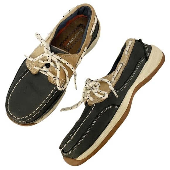 Rockport Works Women’s Sailing Club Slip Resistant Steel Toe Work Shoes Size 8 - Picture 11 of 11